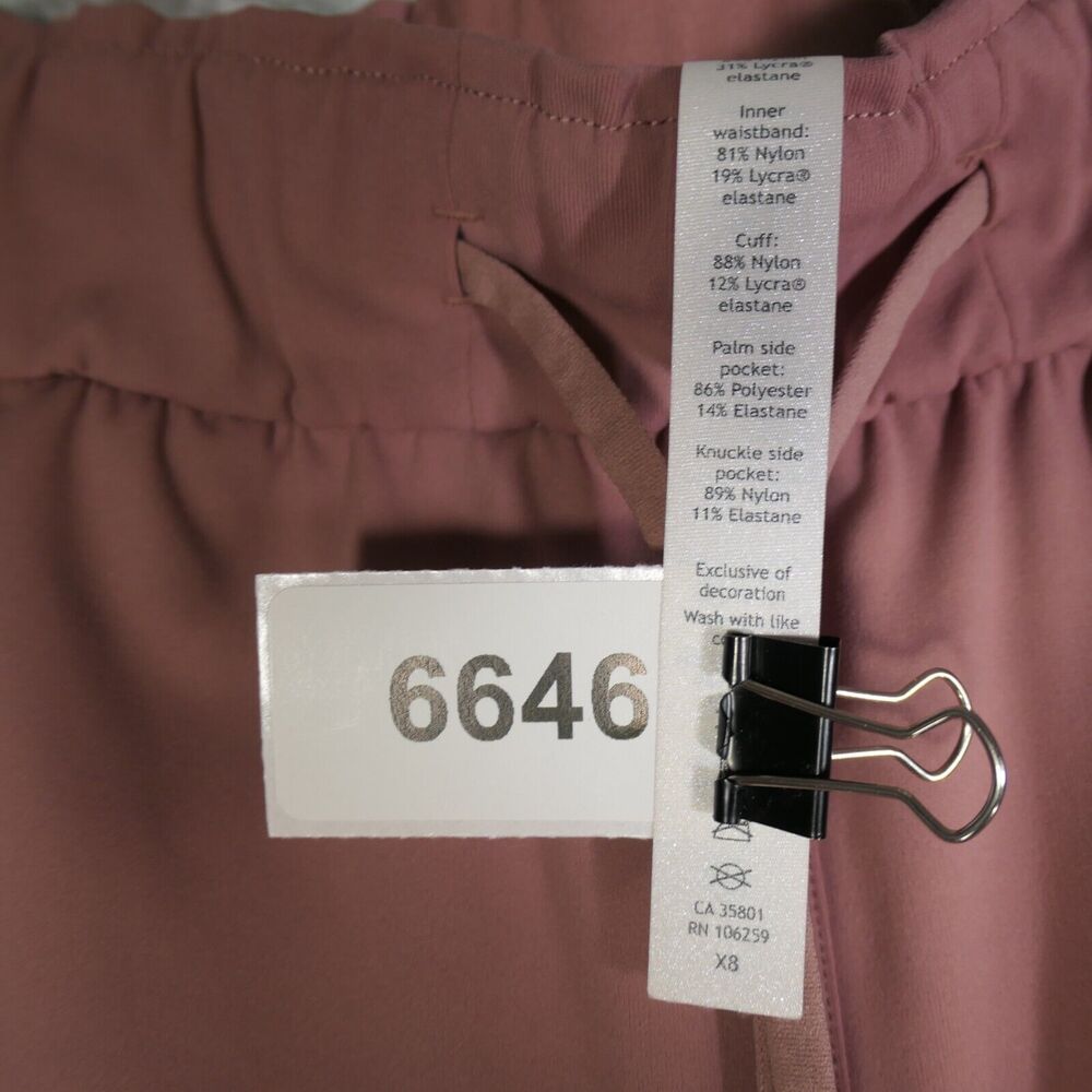 Lululemon Athleisure Jogger Pants Women 14 High Rise Gym Pink Performance - Picture 12 of 13